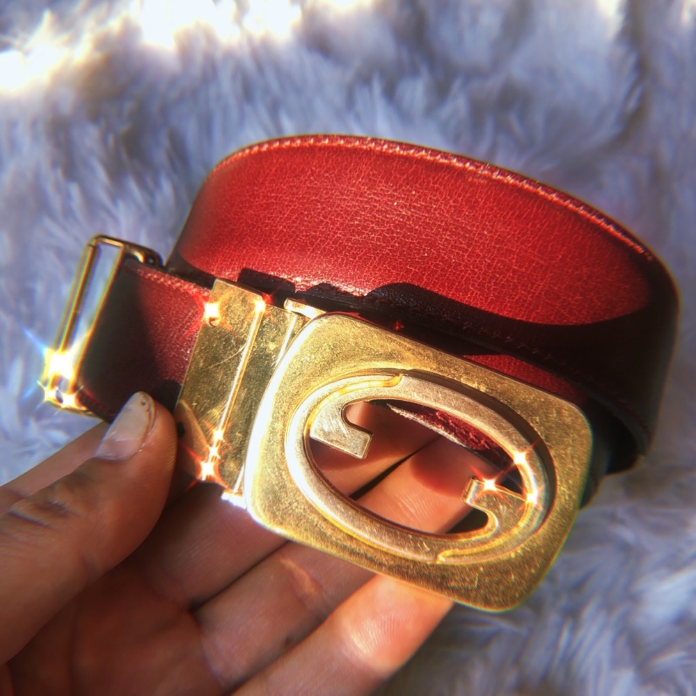 reversible vintage gucci belt